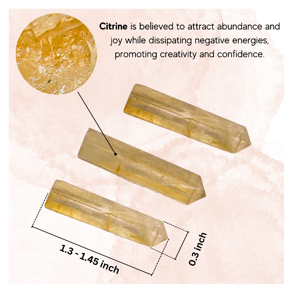 Citrine Pencil Points (Set of 50)