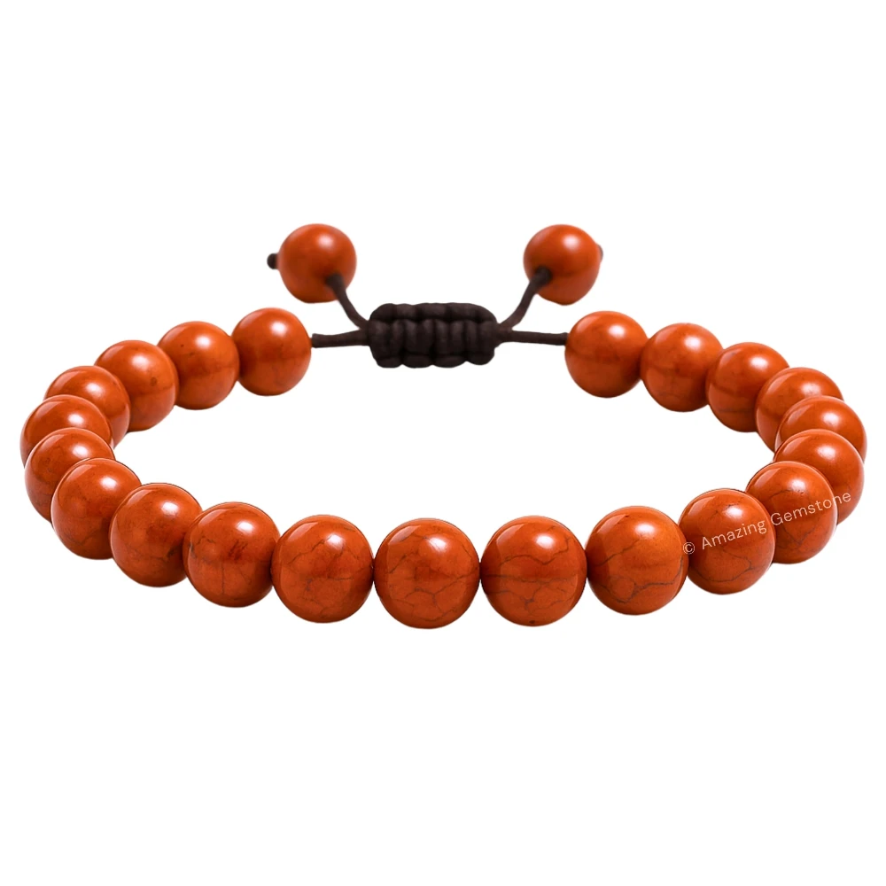 Red Jasper Bracelet (Adjustable)
