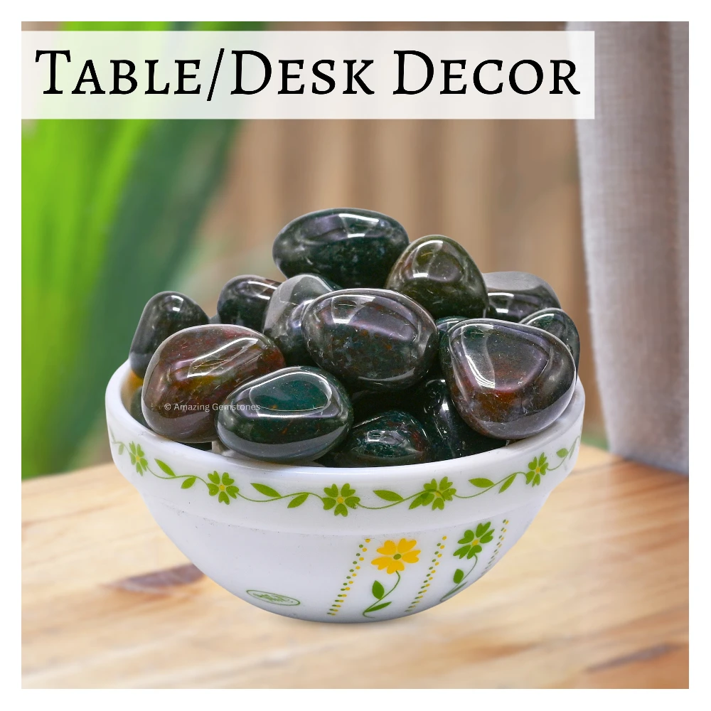 Tumbled Bloodstone Stone Crystals (1 oz)