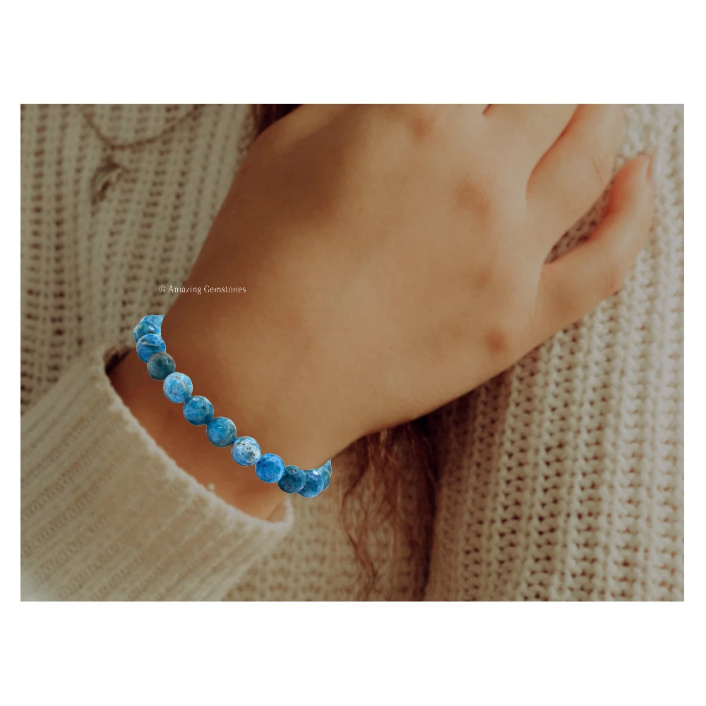 Apatite Bracelet (Faceted) (Adjustable)