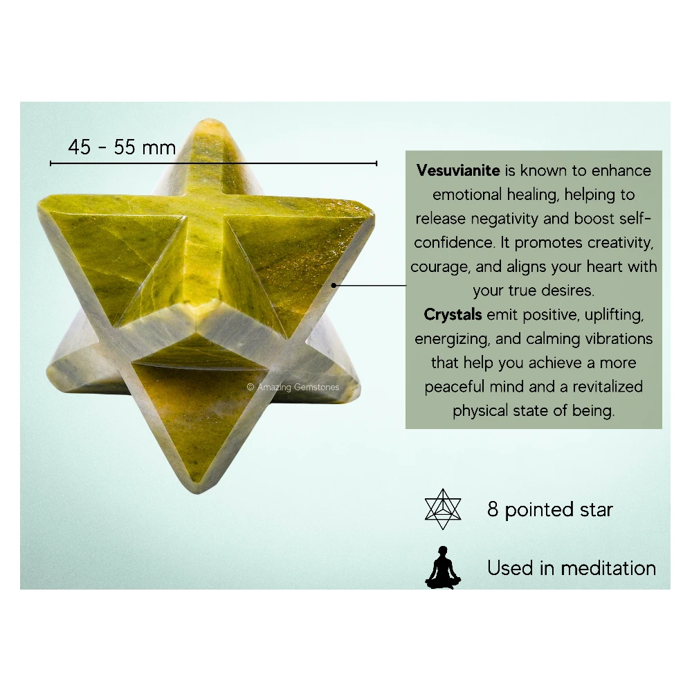 Vesuvianite Merkaba (45-55 mm)