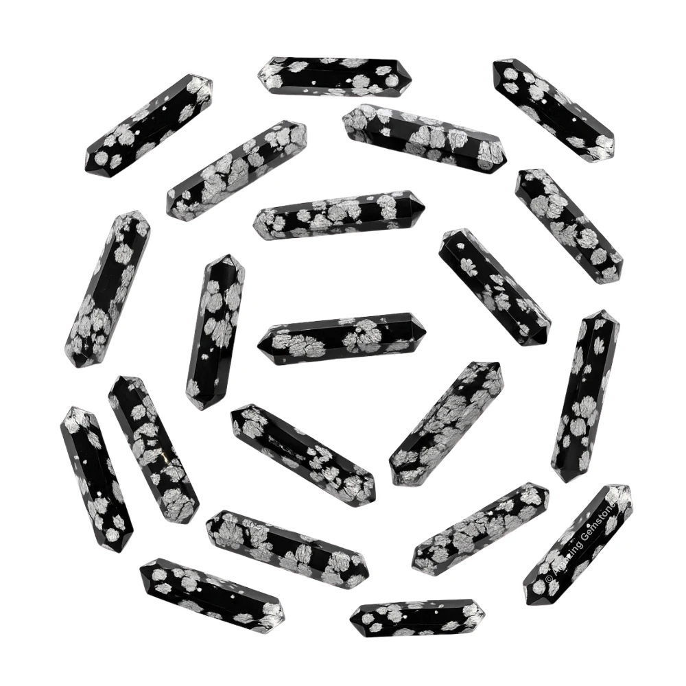 Snowflake Obsidian Pencil Points (Double Terminated) (Set of 3)
