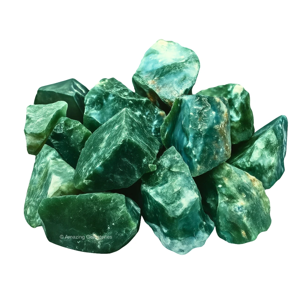 Moss Agate Raw Crystals (2 Pieces)