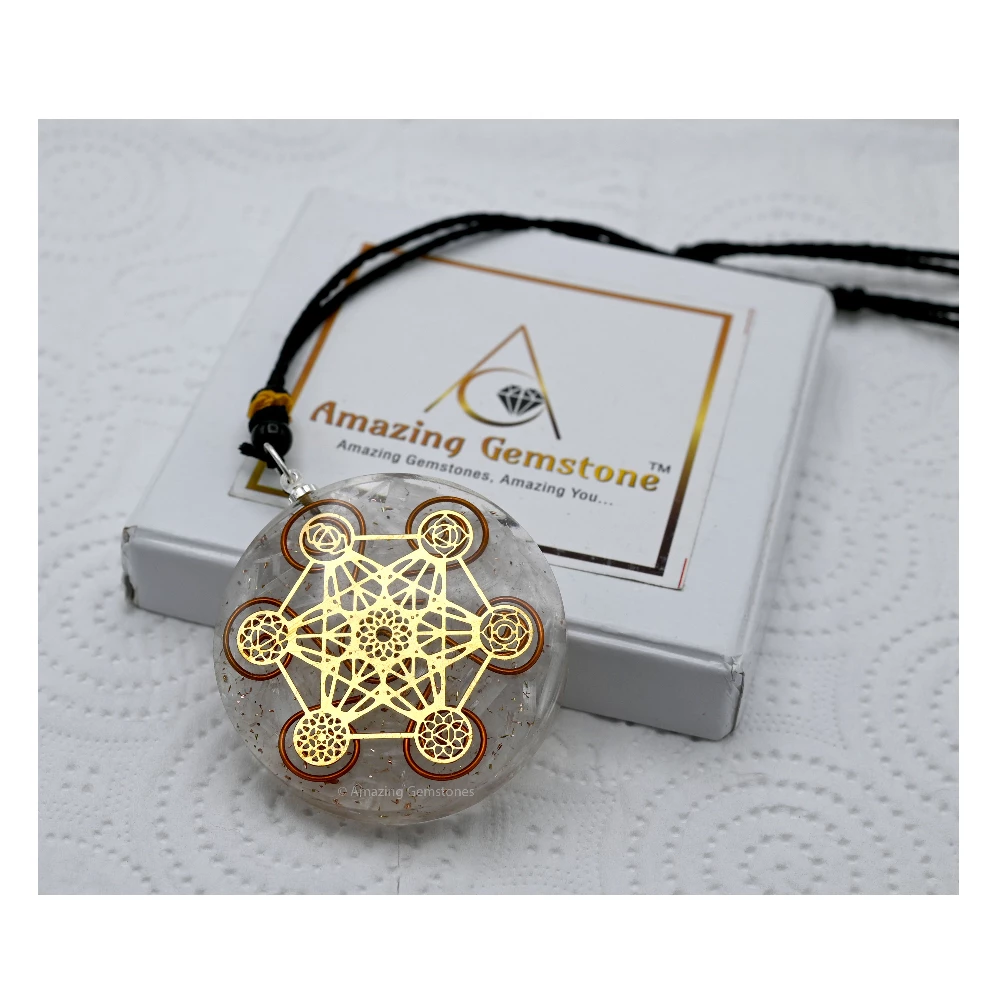 Selenite Orgone Necklace - Metatron Chakra