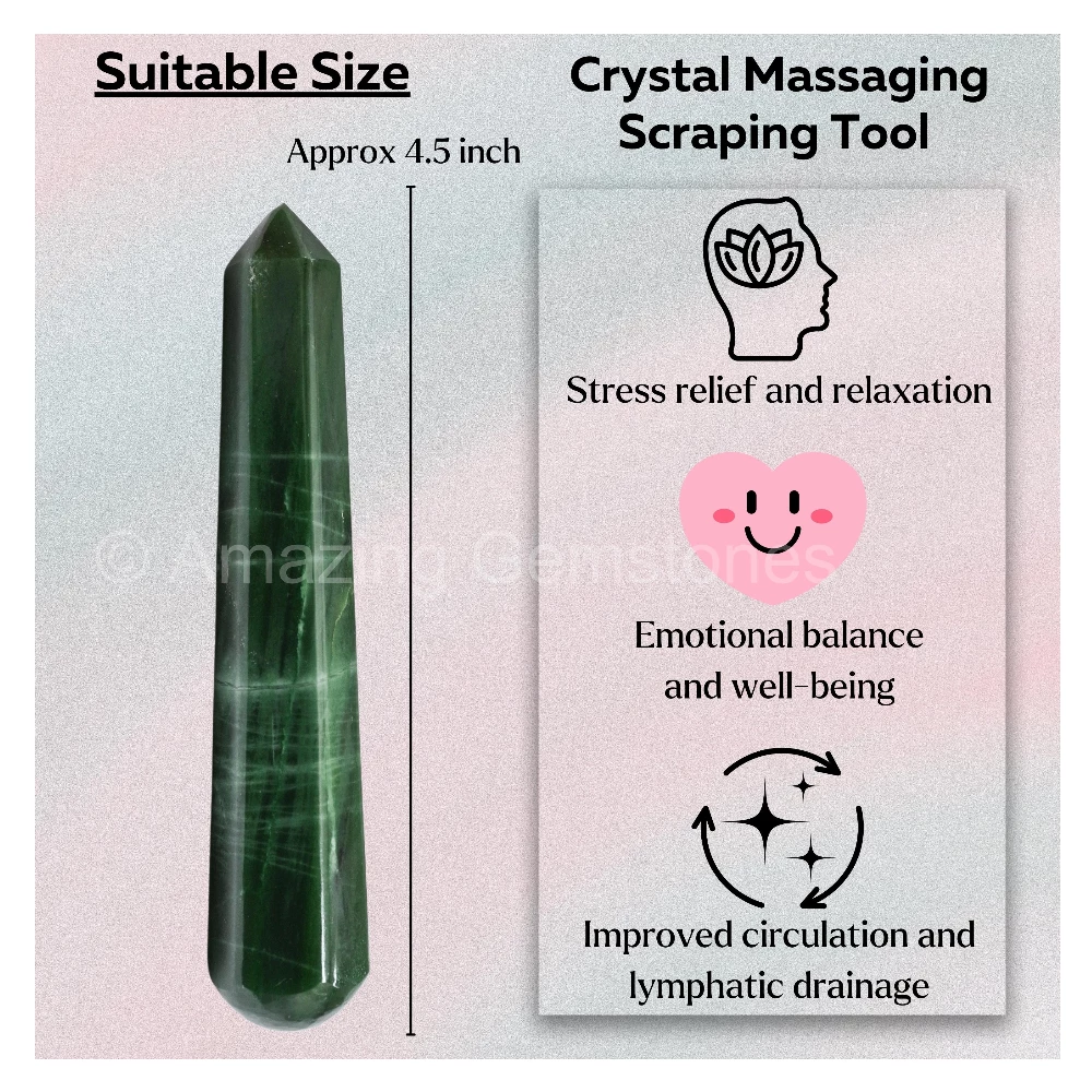 Green Aventurine Wand (Faceted)