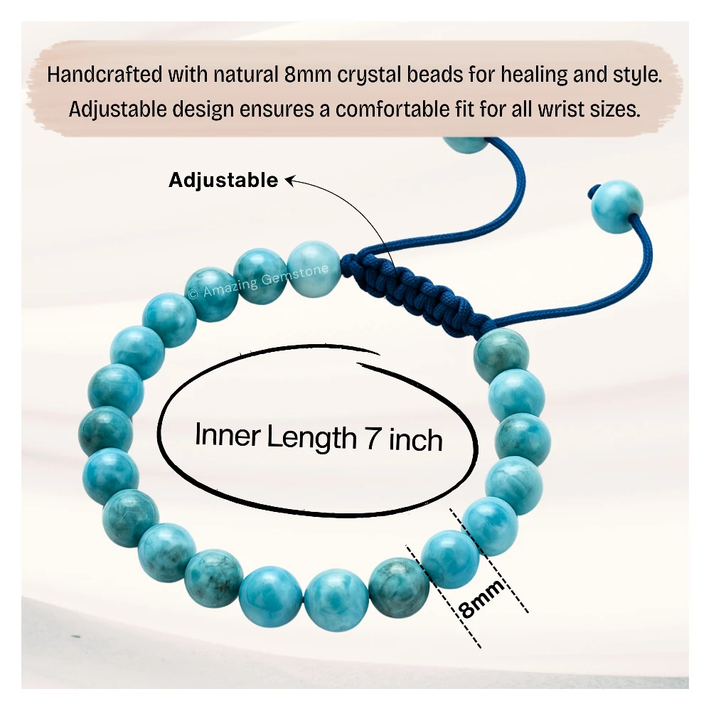 Larimar Bracelet (Adjustable)