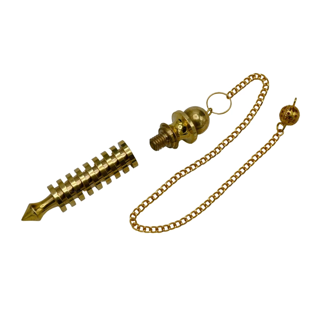 Copper Metal Pendulum - Gold 9 ISIS Ring Plate (MP03)