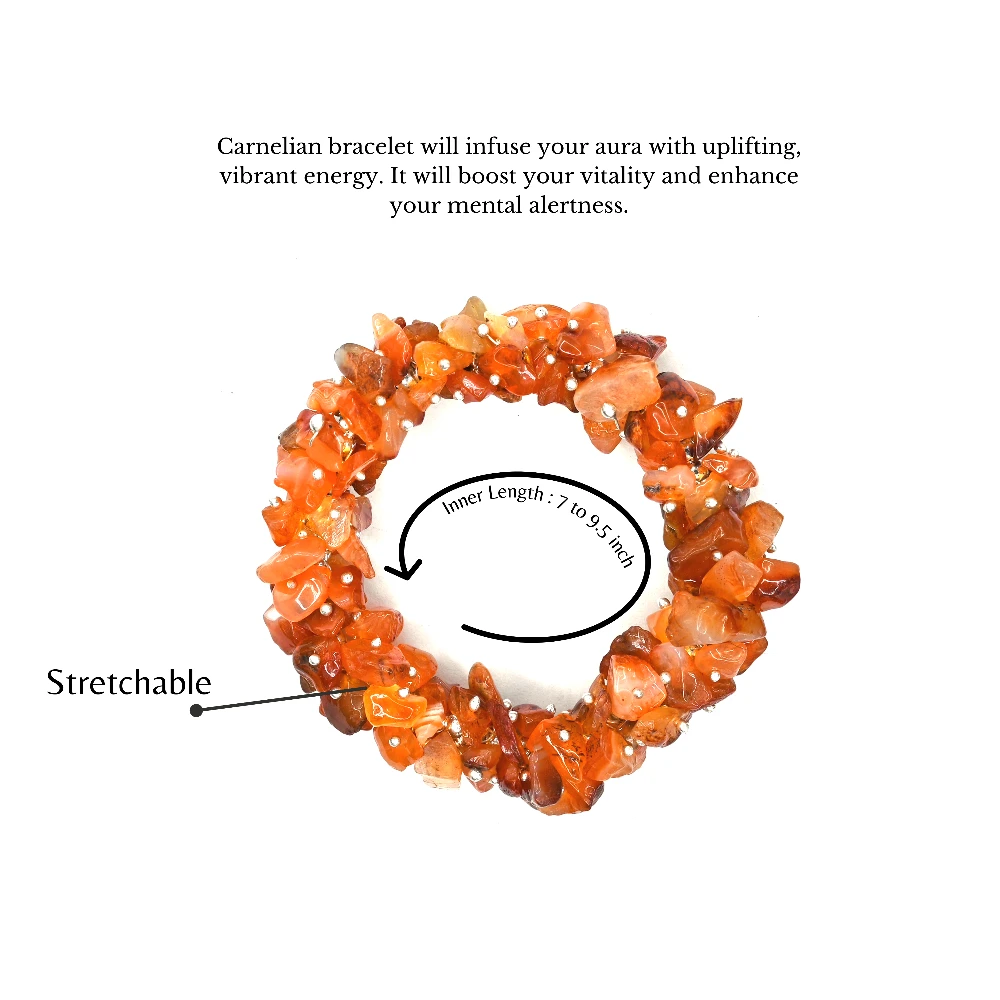 Carnelian Chip Bracelet (Fuse)