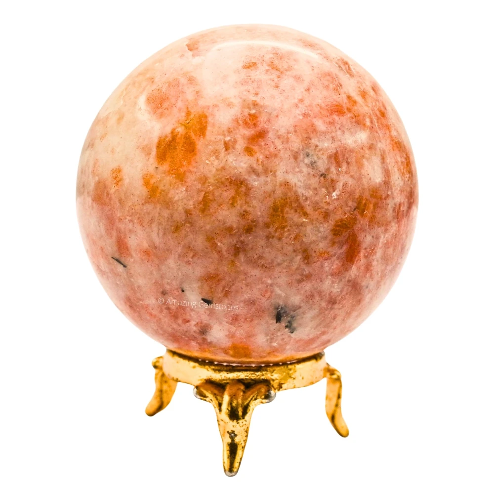 Large Sunstone Sphere (2.5 Inch)