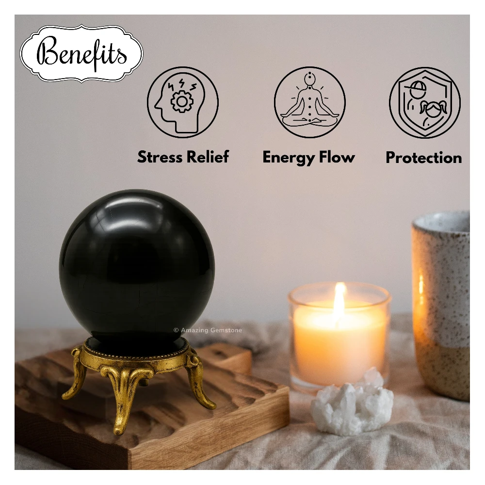 Shungite Sphere (2 Inch)