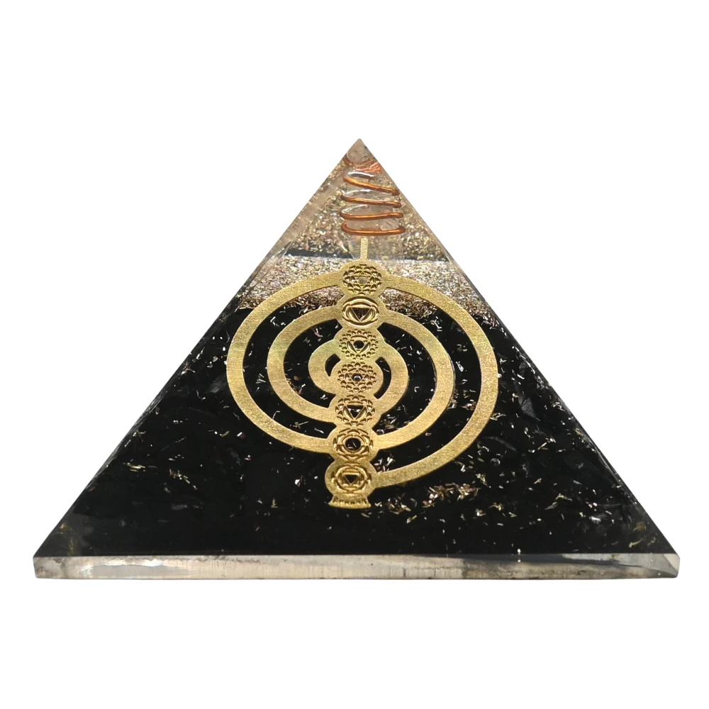 Black Tourmaline Orgone Pyramid - Chakra Reiki