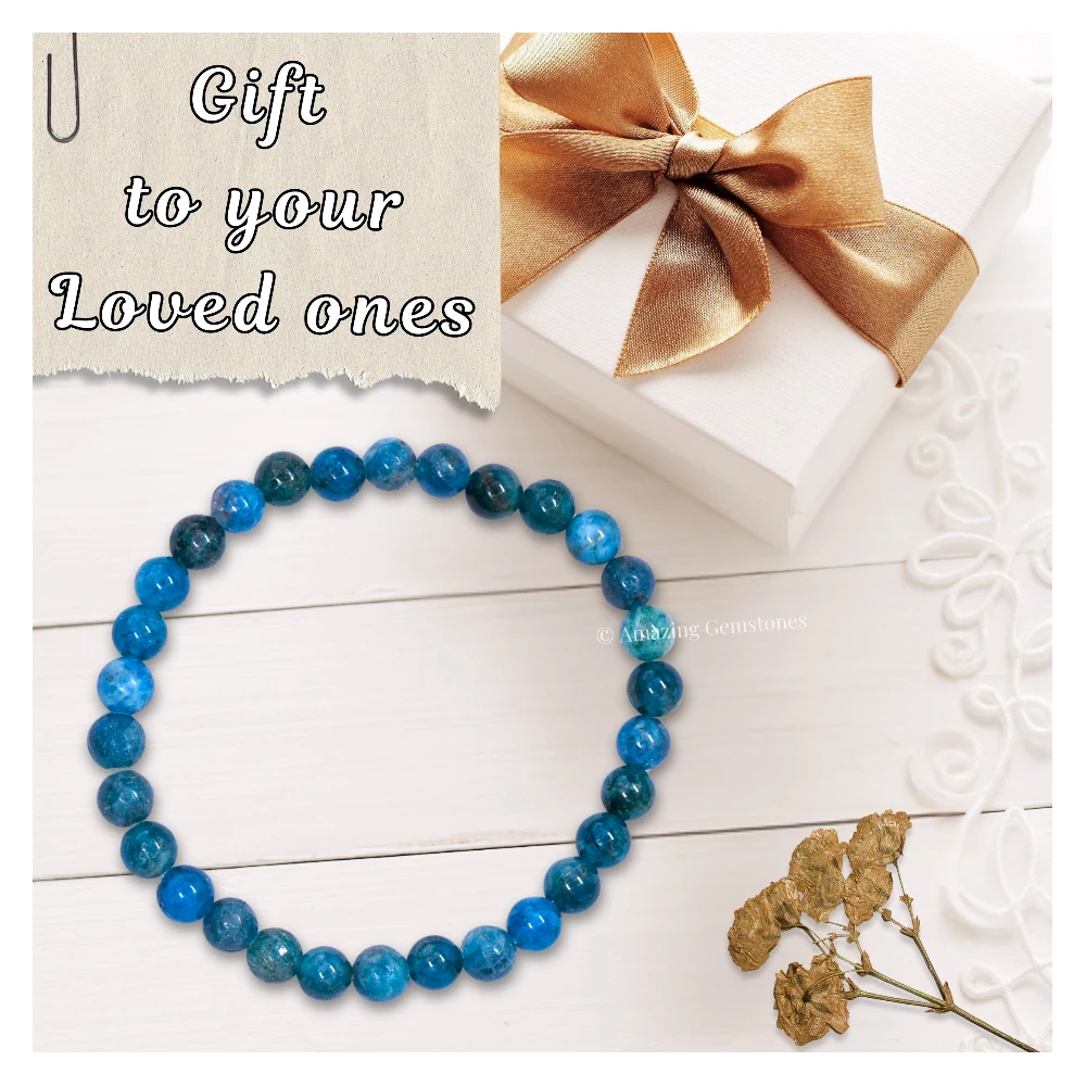 Apatite Healing Crystal Bracelets - 6mm Beads