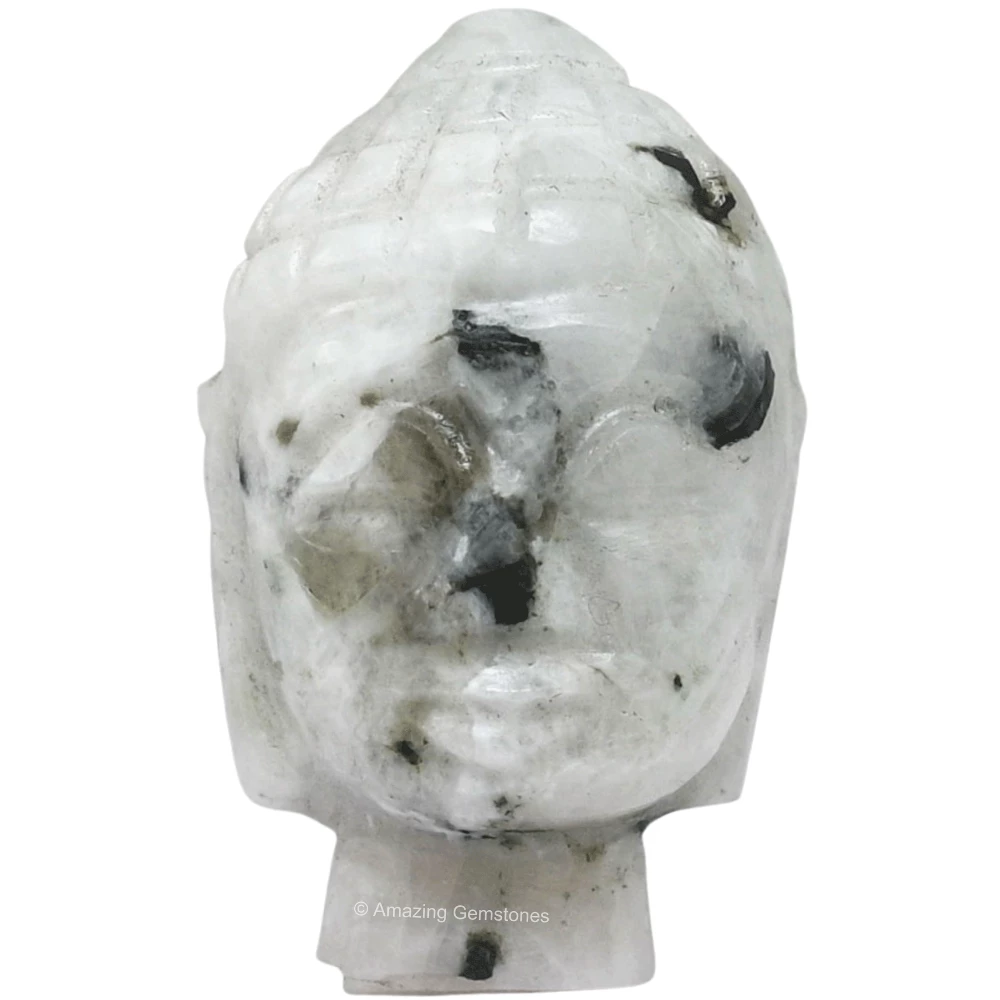 Rainbow Moonstone Buddha Head
