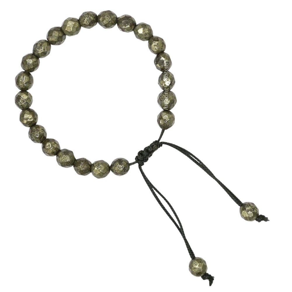 Pyrite Bracelet (Faceted-Adjustable)