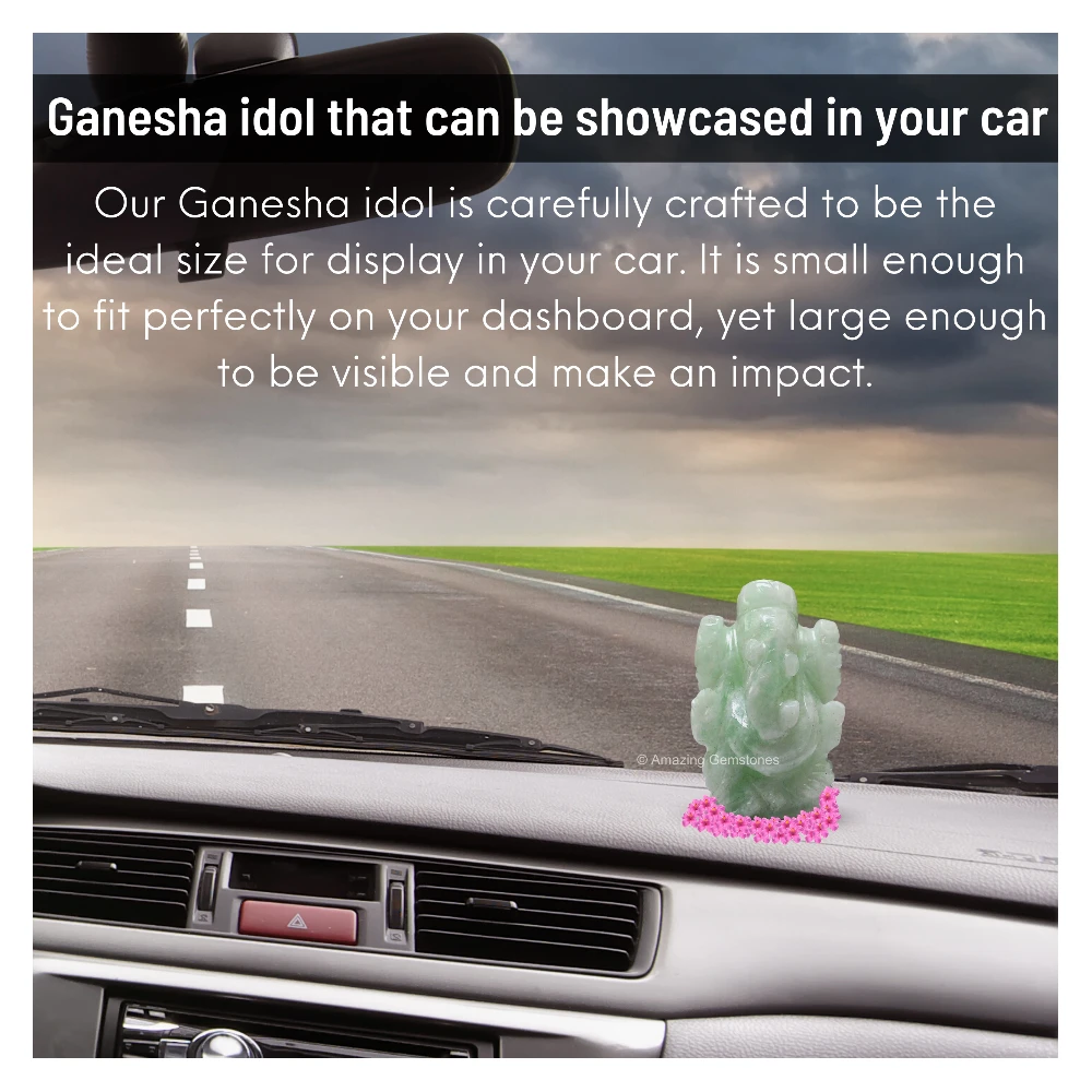 Amazonite Ganesha Crystal Idol