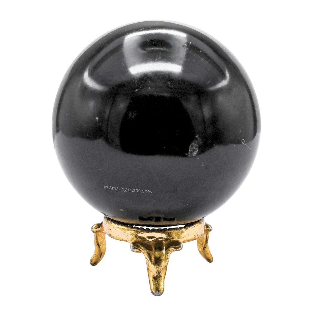 Large Black Tourmaline Sphere (2.5 Inch)