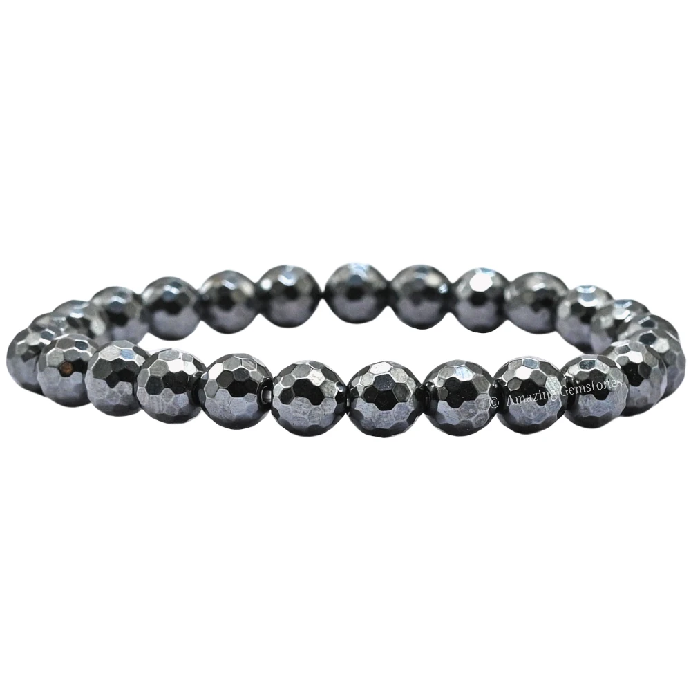 Hematite Bracelet (Faceted)