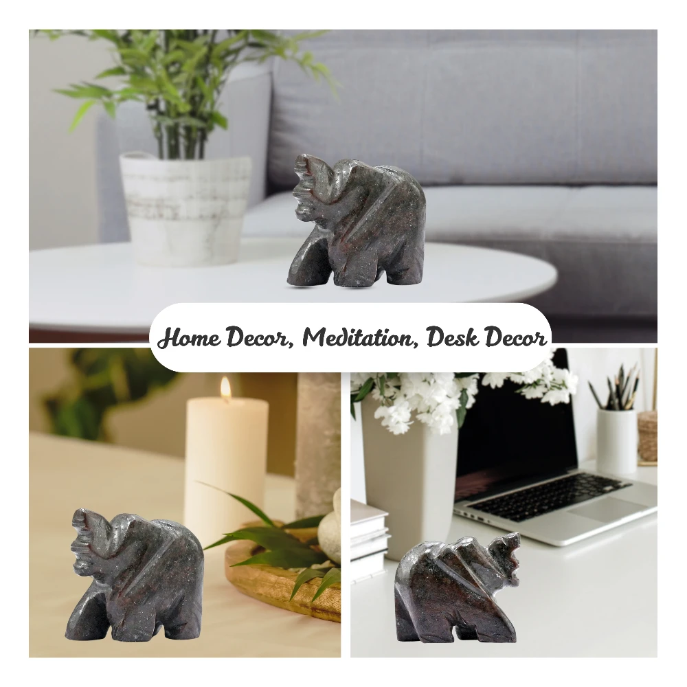 Garnet Mini Elephant Crystal Figurine