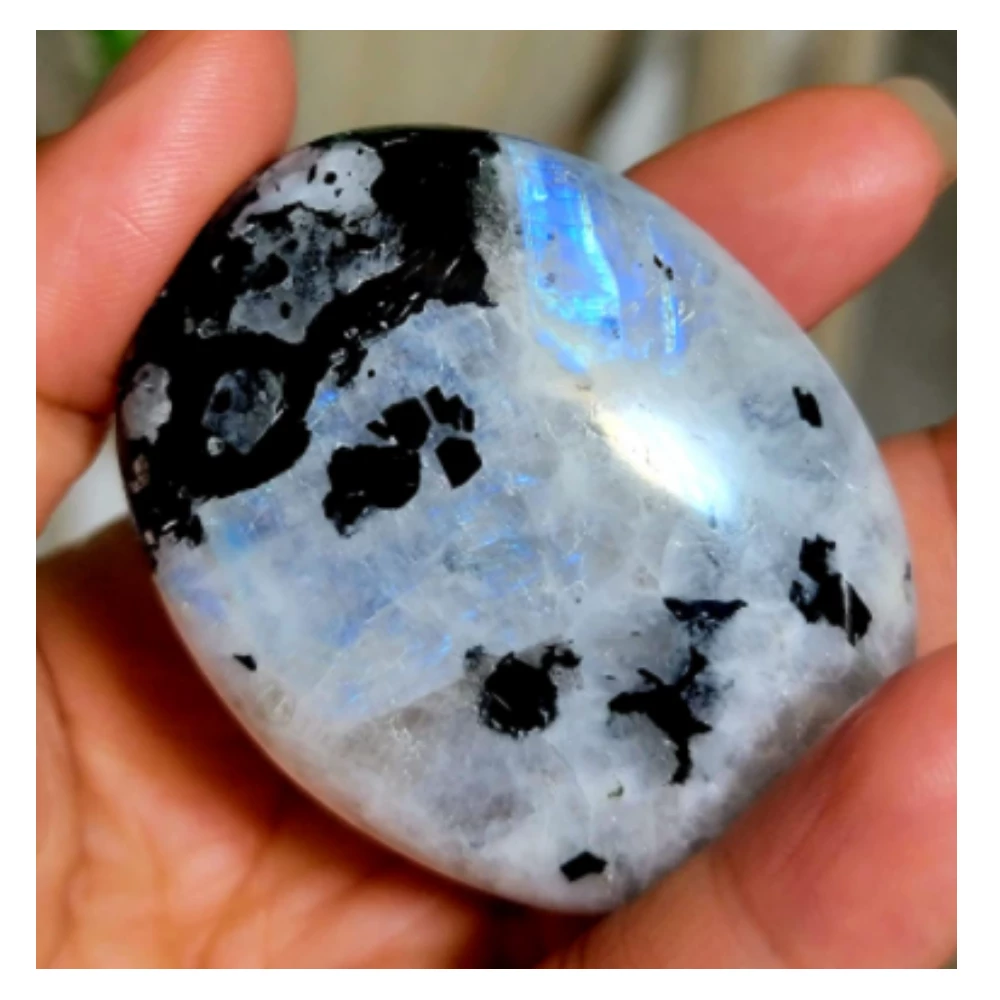 Rainbow Moonstone Palm Stone (Large)