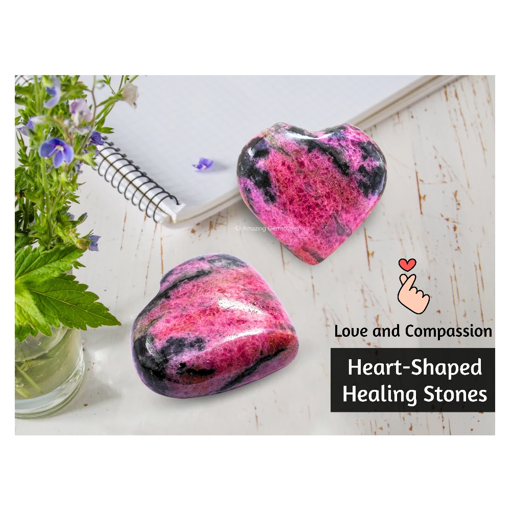 Rhodonite Heart