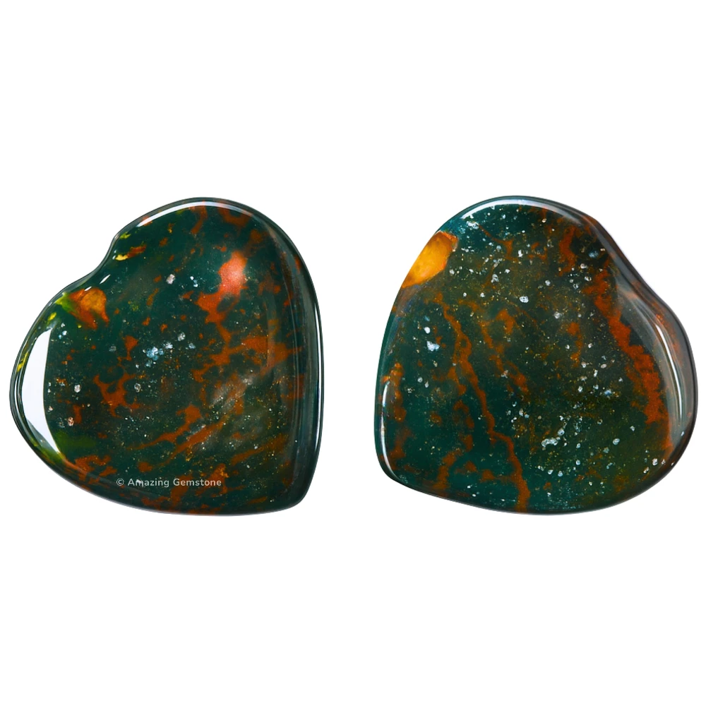 Bloodstone Heart (Pack of 2)