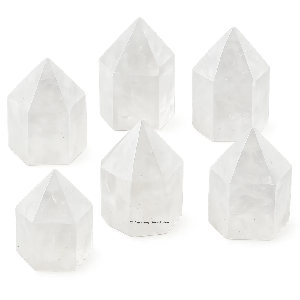 Apophyllite Points Crystal Mineral Specimen (Small - Set of 6)
