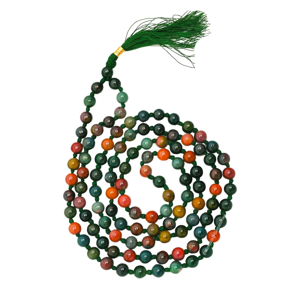 Bloodstone Mala (Hand Knotted)