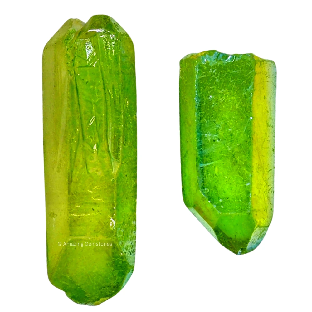 Apple Aura Quartz Raw Crystal Points (1 LB)