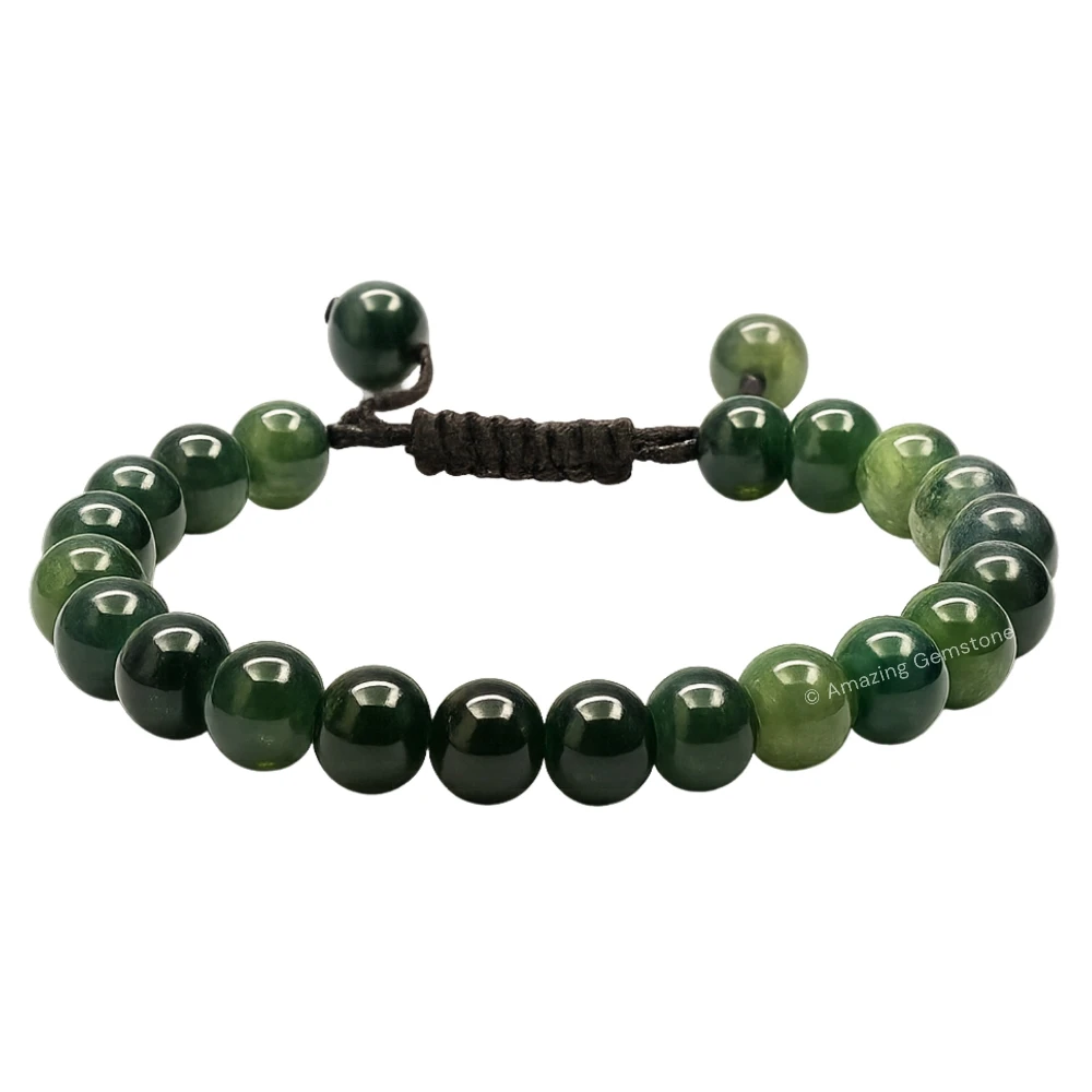Moss Agate Bracelet (Adjustable)