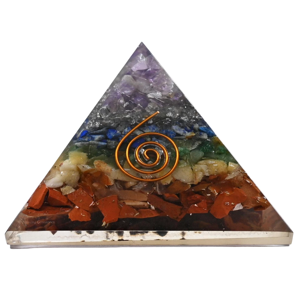 Natural Chakra Orgone Pyramid