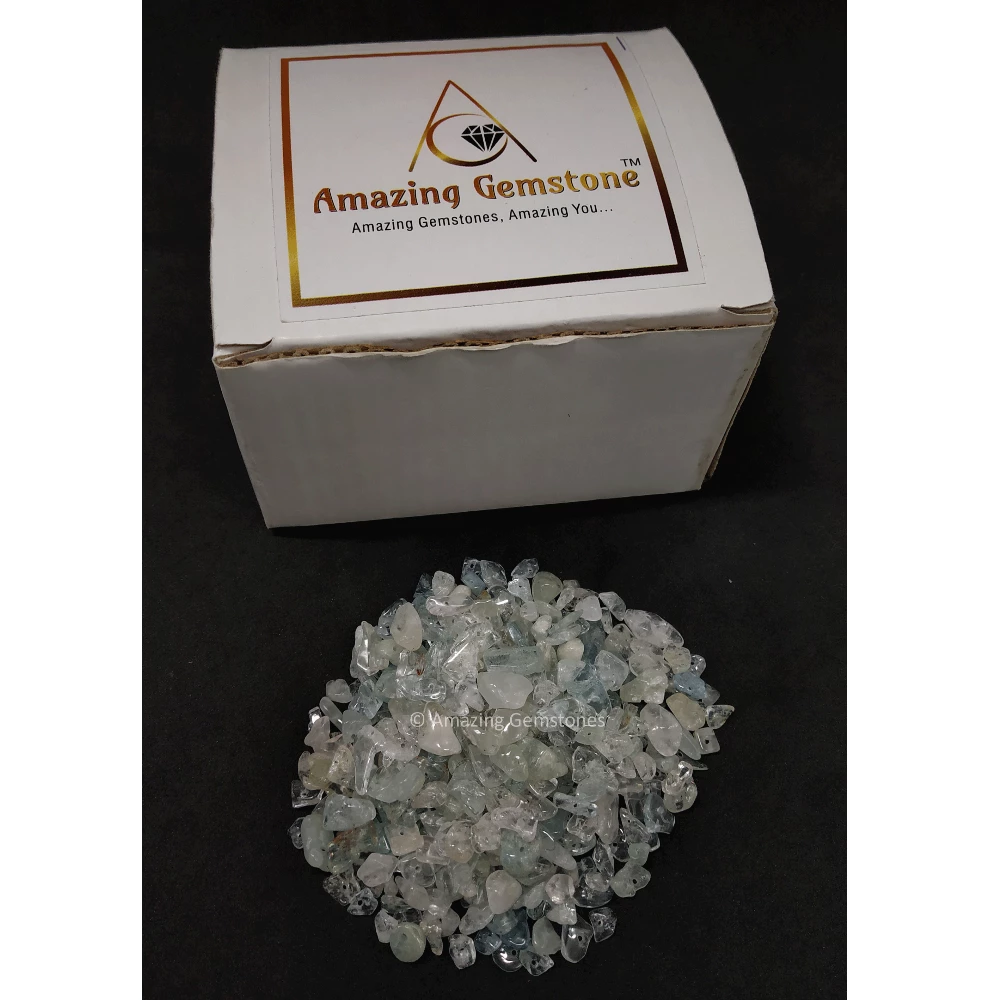 Aquamarine Chips - Pre Drilled