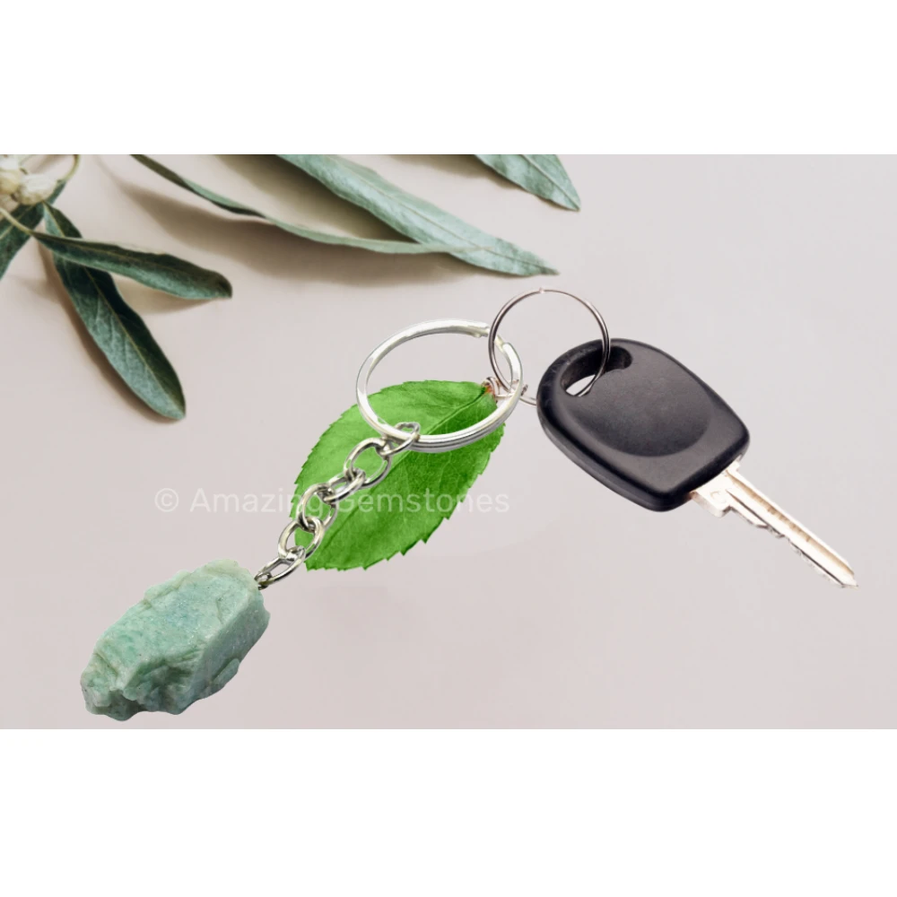 Amazonite Keychain Keys Holder (Raw)
