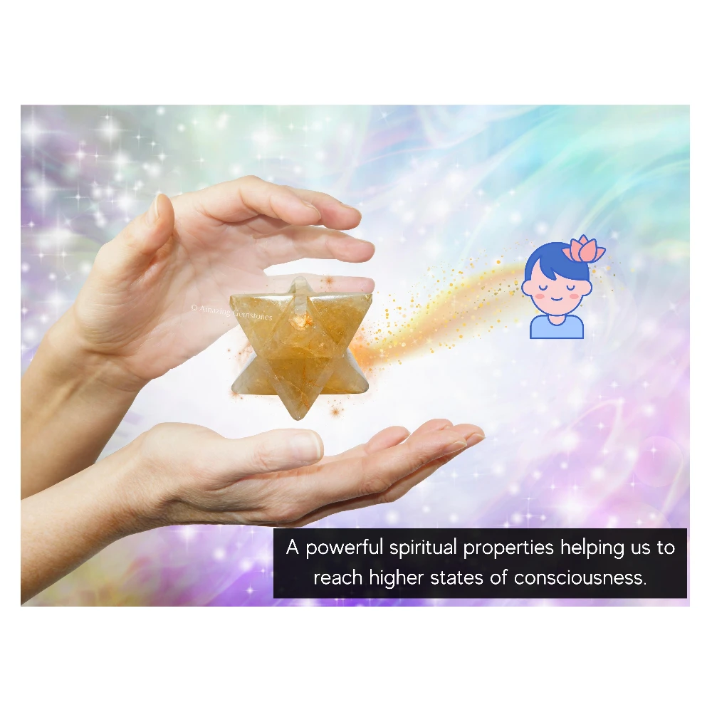 Citrine Merkaba (30-40 mm)