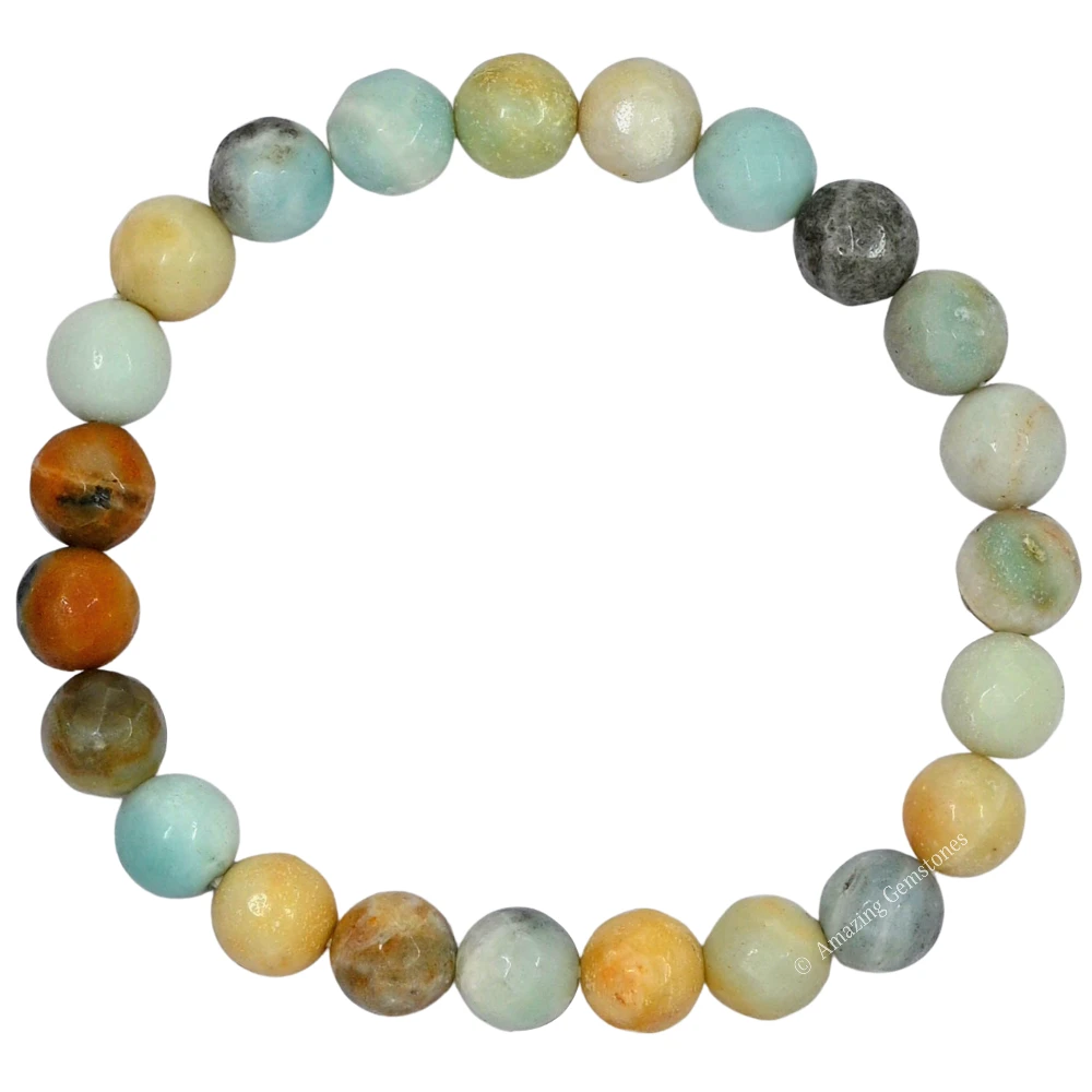 Mexican Amazonite Bracelet (Faceted-Stretchable)
