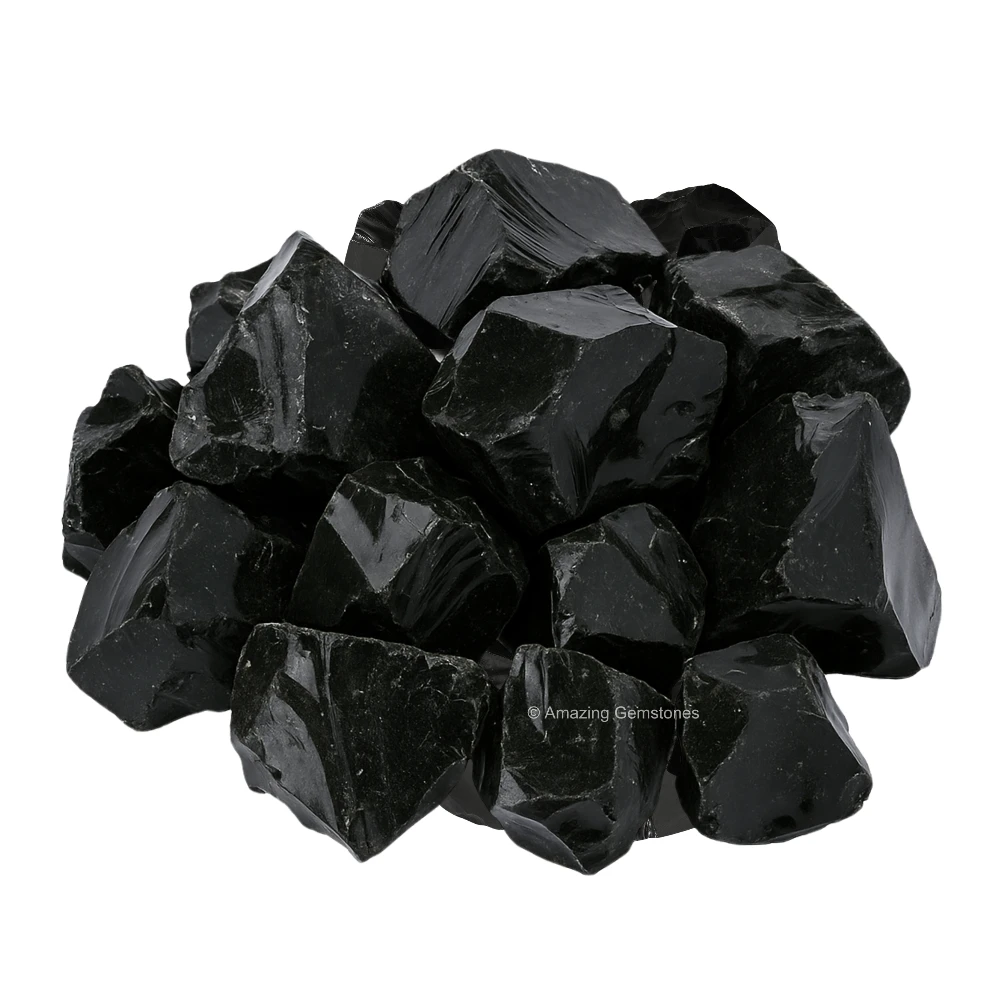 Black Obsidian Raw Crystals (1 LB)