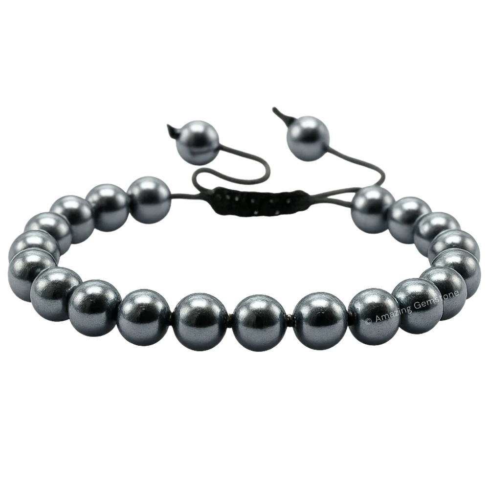 Black Pearl Bracelet (Adjustable)