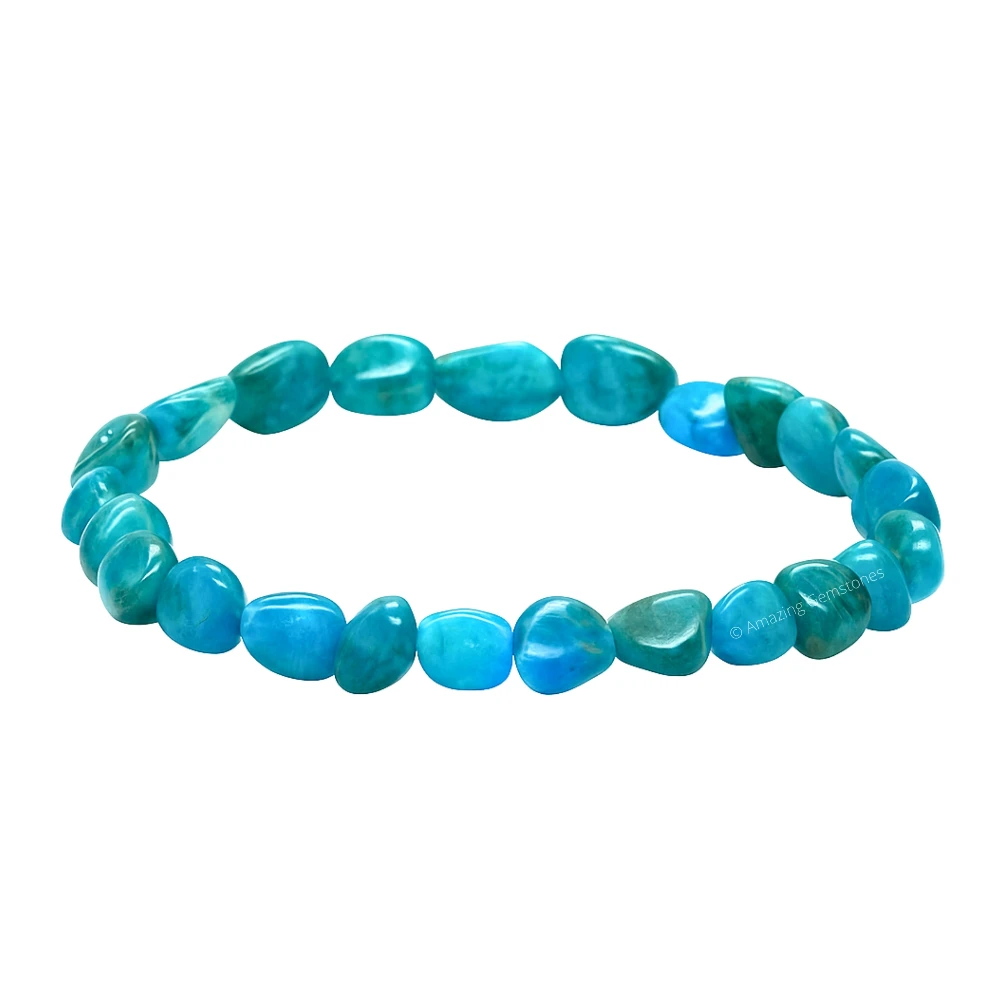 Apatite Tumbled Stone Bracelet (Stretchable)