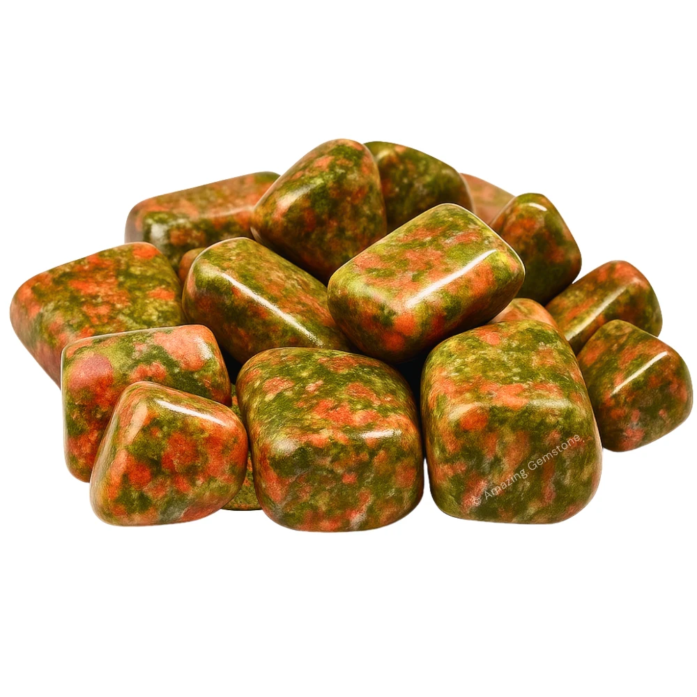 Tumbled Unakite Stone Crystals (1000+ Carats)