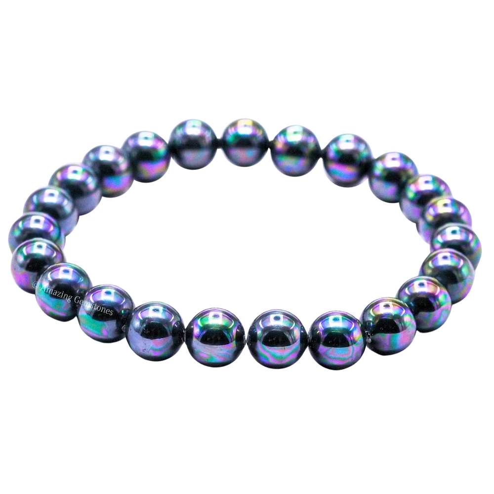Rainbow Pearl Bracelet (Strechable)