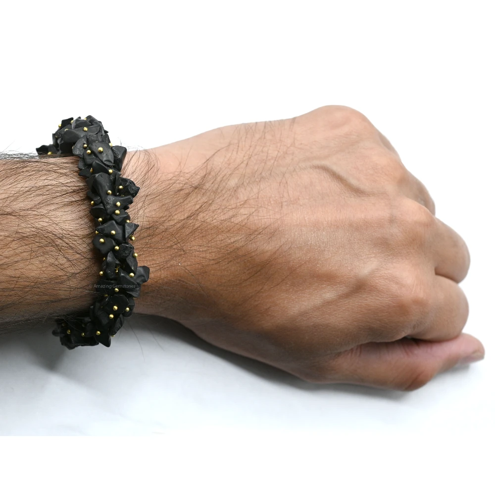 Shungite Chip Bracelet (Fuse, Adjustable)