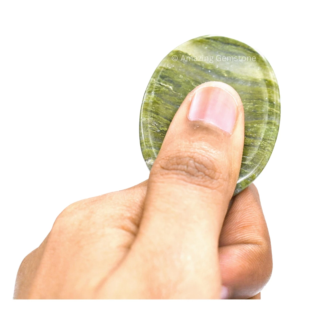 Vesuvianite Worry Stone