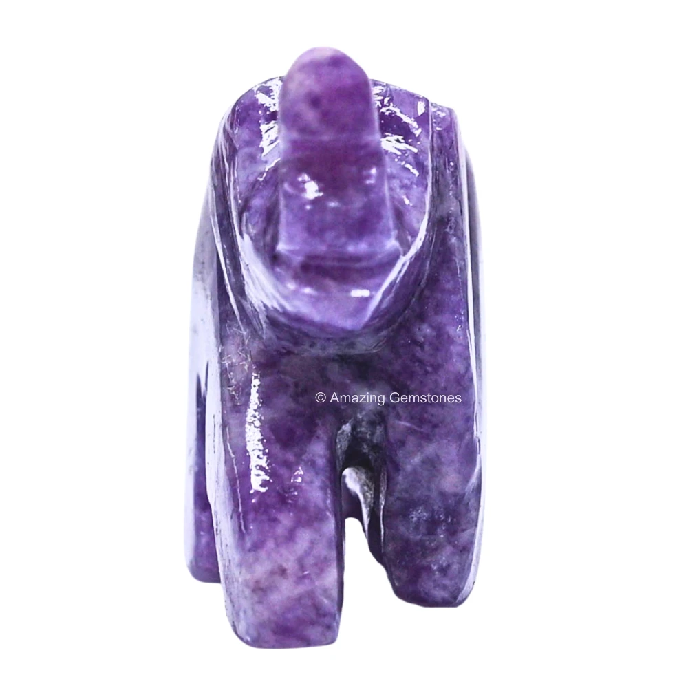 Lepidolite Mini Elephant Crystal Figurine