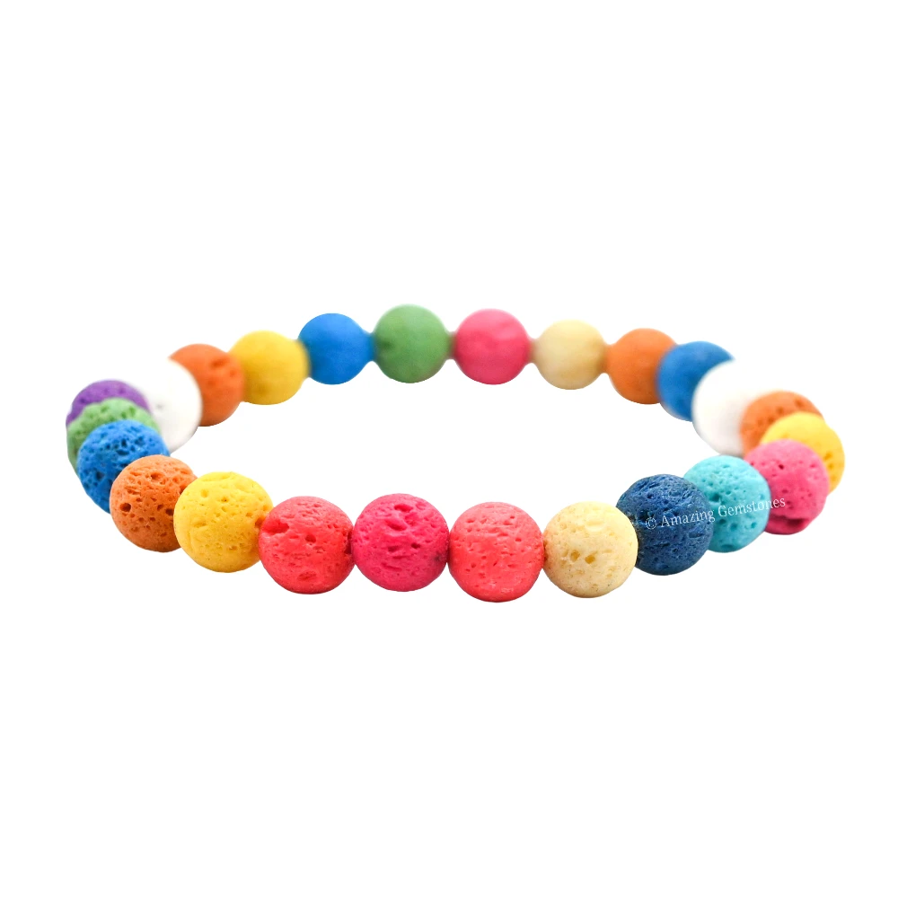 Multi Lava Bracelet (Strechable)