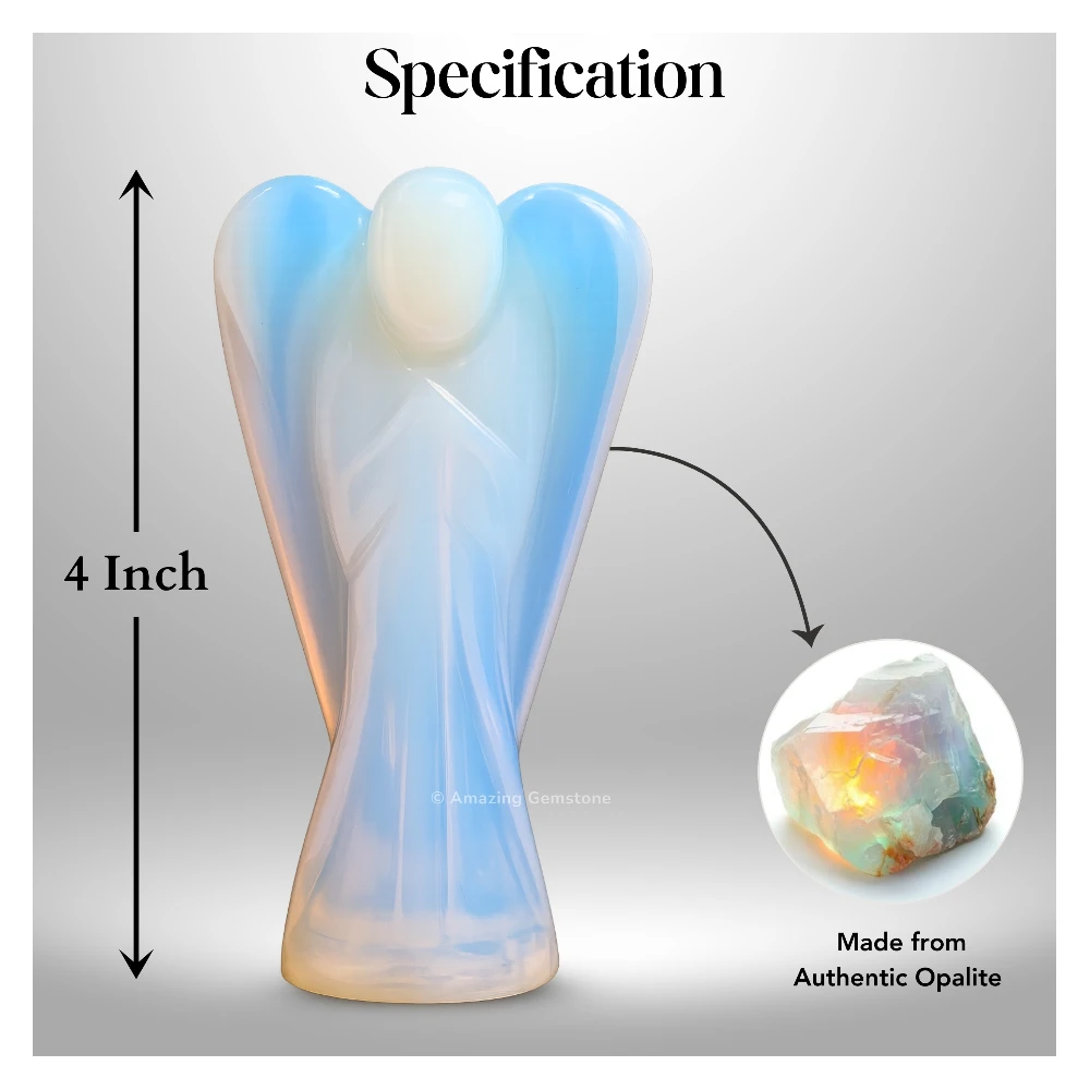 Opalite Angel Figurine (4 Inch)