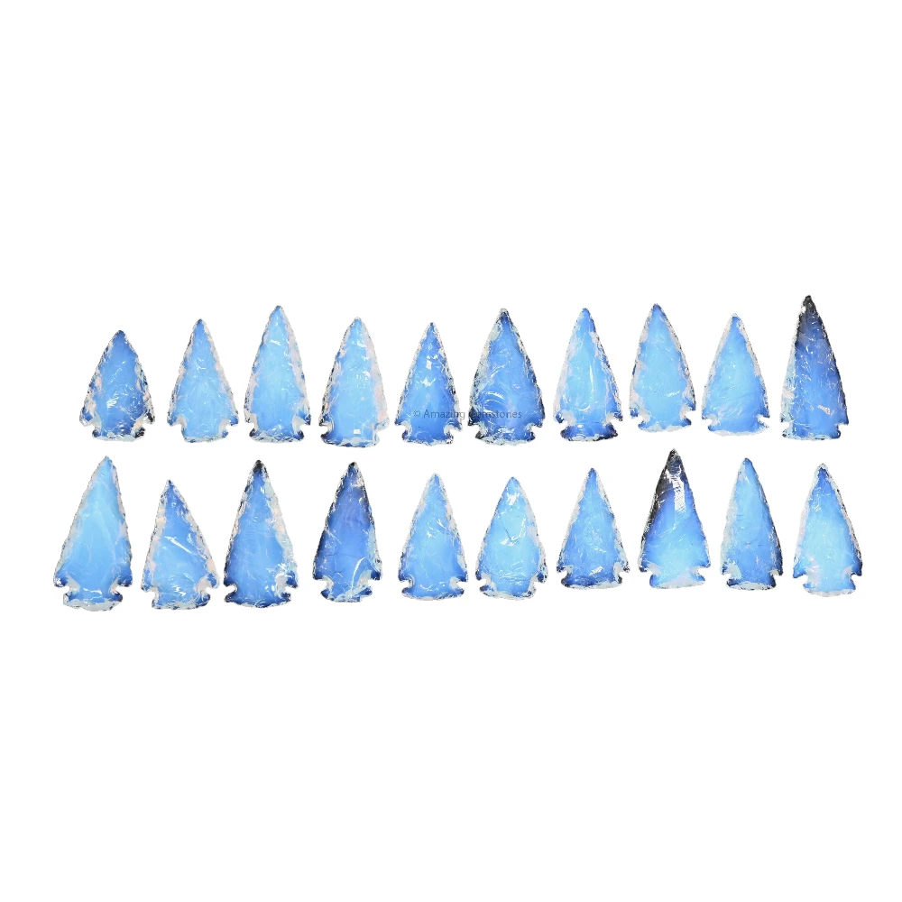 Opalite Crystal Arrowhead - 1" to 1.5" (20 Pieces)