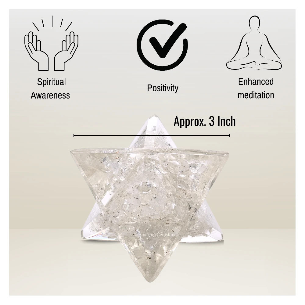 Clear Quartz Orgone Merkaba