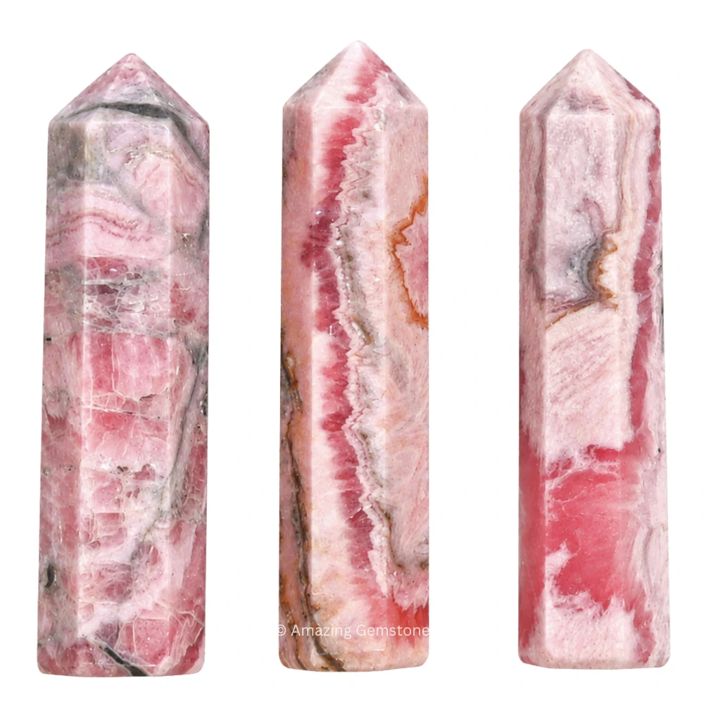 Rhodochrosite Pencil Points (Set of 10)