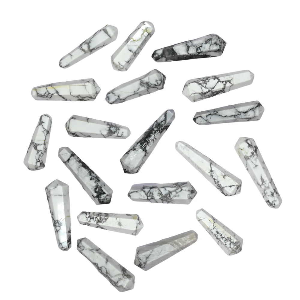Howlite Pencil Points (Double Terminated) (Set of 10)