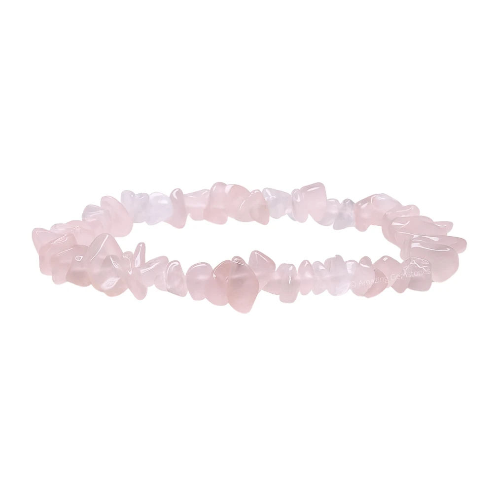 Rose Quartz Chips Bracelet