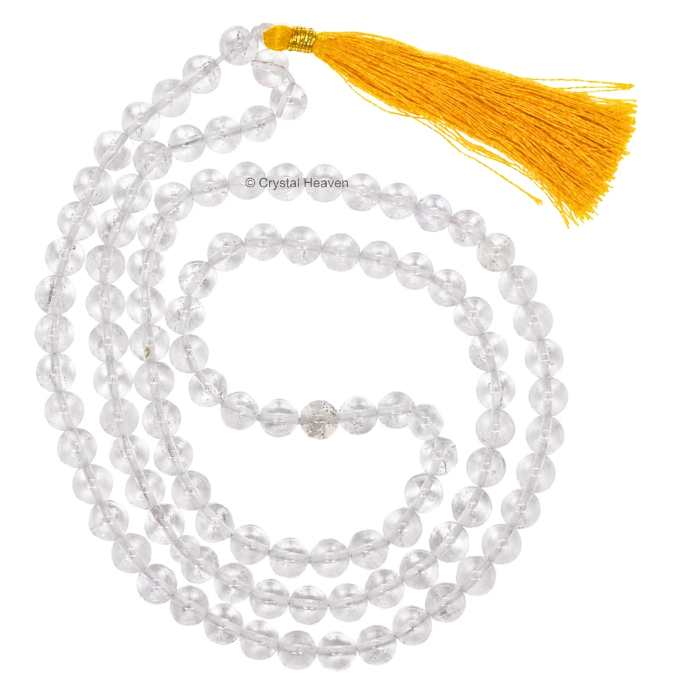 Sphatik Mala - AB Grade 6mm Beads (Without Knot)